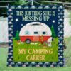 Snoopy My Camping Carrer 3D Quilt  Quilt